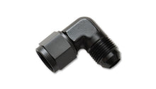 Cargar imagen en el visor de la galería, Vibrant -4AN Female to -4AN Male 90 Degree Swivel Adapter (AN to AN) - Anodized Black Only