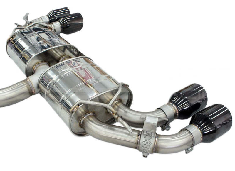 Invidia R400 Valved Cat Back Exhaust w/ Black Tips — Fits 2022+ Volkswagen Golf R MK8