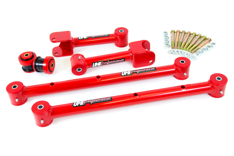 UMI Performance 68-72 GM A-Body Rear Suspension Kit - Red — Fits 1968-1972 Buick, Chevrolet, Oldsmobile, Pontiac