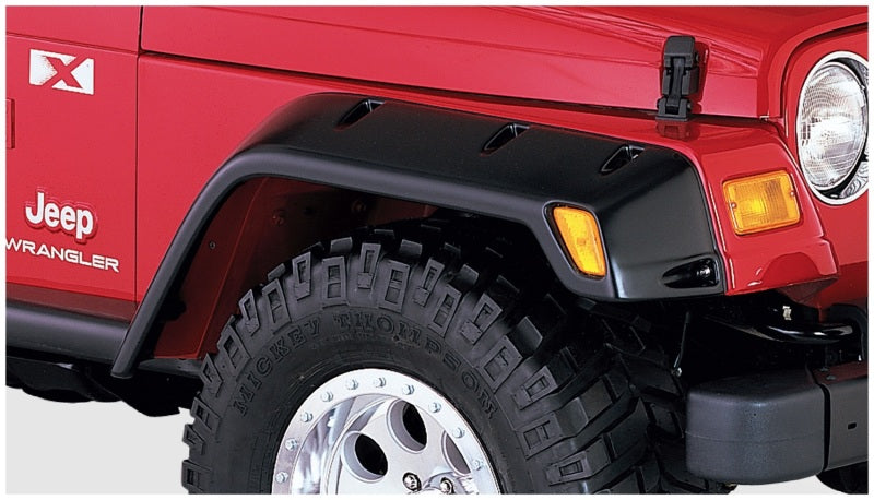 Guardabarros estilo bolsillo Bushwacker para Jeep TJ Max 97-06, 2 piezas, color negro