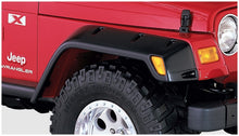 Cargar imagen en el visor de la galería, Guardabarros estilo bolsillo Bushwacker para Jeep TJ Max 97-06, 2 piezas, color negro