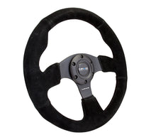 Cargar imagen en el visor de la galería, NRG Reinforced Steering Wheel (320mm) Suede w/Black Stitch