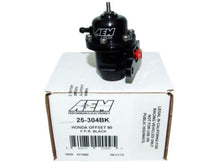 Cargar imagen en el visor de la galería, AEM 96-97 Acura CL / 94-97 Accord / 96-00 Civic Ex Black Adjustable Fuel Pressure Regulator