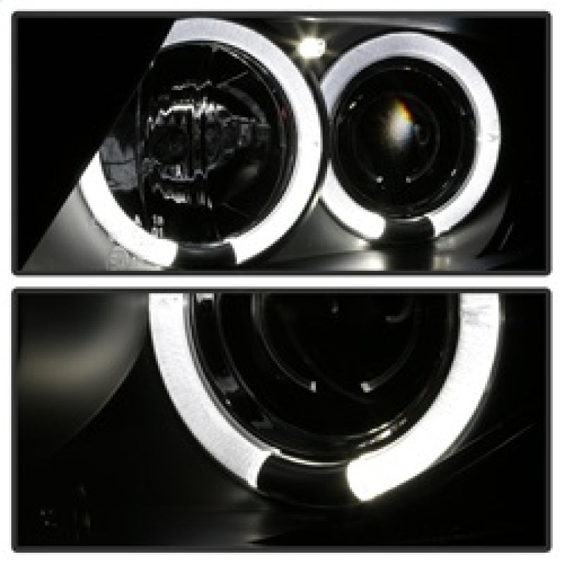 Faros delanteros de proyector Spyder BMW Z4 03-08, solo modelos Xenón/HID - Halo LED negro PRO-YD-BMWZ403-HID-BK