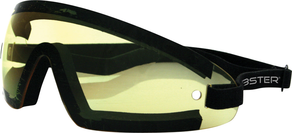 Bobster Wrap Around Sunglasses Black w/Yellow Lens (BW201Y)