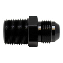 Cargar imagen en el visor de la galería, DeatschWerks 8AN Male Flare to 1/2in Male NPT Adapter - Anodized Matte Black