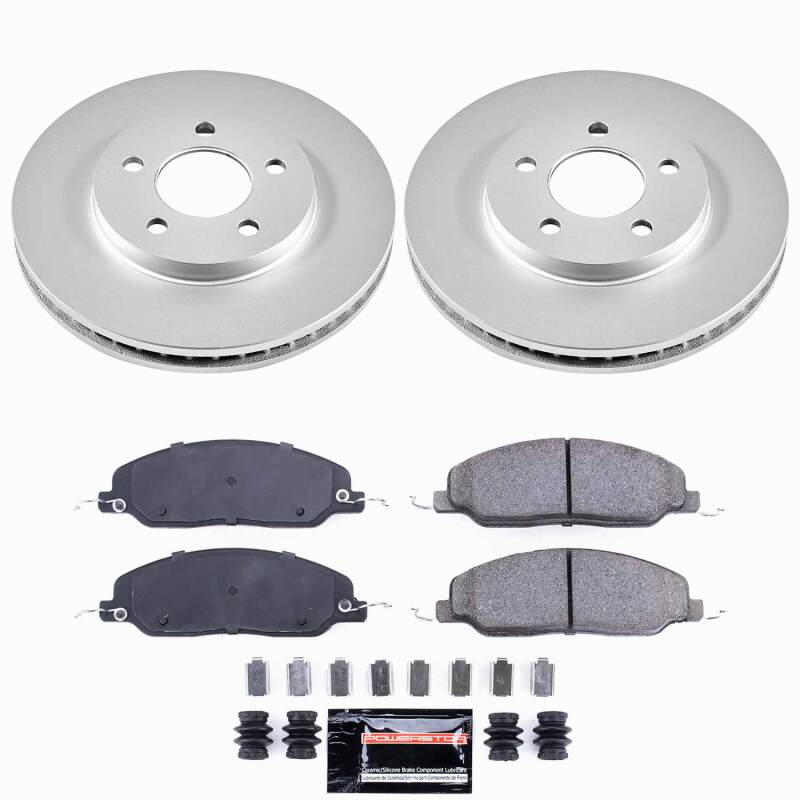 Power Stop 05-10 Ford Mustang Front Z23 Coated Brake Kit