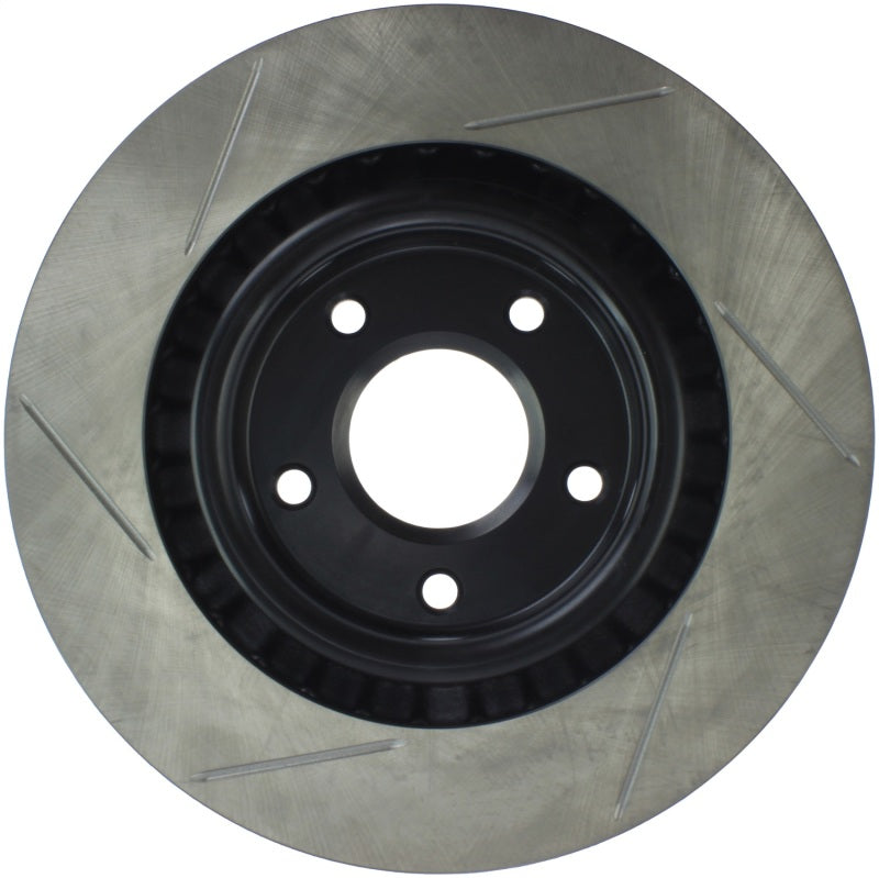 StopTech Power Slot Slotted Front Left Rotor — Fits 2005-2007 Cadillac XLR, 2005-2013 Chevy Corvette