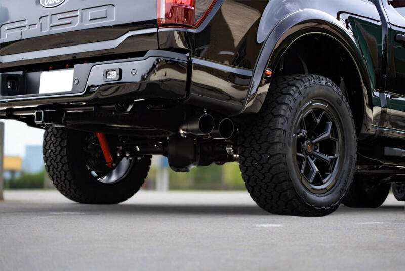 Roush Side Exit Cat-Back Active Ready Exhaust w/ Black Tips — Fits 2021-2024 Ford F-150 5.0L V8