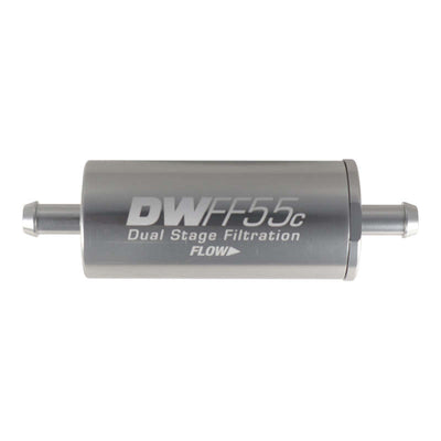 DeatschWerks 5/16in 10 Micron 55mm In-Line Fuel Filter Kit — Universal Fuel System Upgrade