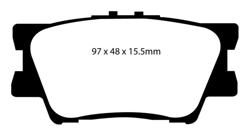 Pastillas de freno traseras Greenstuff EBC 06-08 Toyota RAV 4 2.4