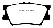 Cargar imagen en el visor de la galería, Pastillas de freno traseras Greenstuff EBC 06-08 Toyota RAV 4 2.4