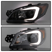 Cargar imagen en el visor de la galería, Spyder Subaru WRX 2006-2007 Projector Headlights - Halogen Only - Black PRO-YD-SWRX06-LBDRL-BK