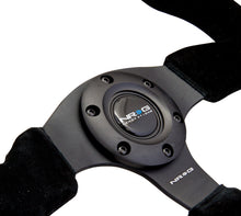 Cargar imagen en el visor de la galería, NRG Reinforced Steering Wheel (320mm) Suede w/Black Stitch