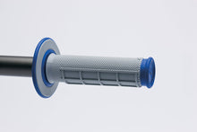 Cargar imagen en el visor de la galería, Renthal MX Dual Compound Grips 1/2 Waffle - Grey/ Blue