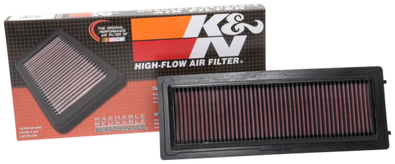 K&N 33-3071 High-Flow Drop-In Air Filter — Fits 2016-2024 Alfa Romeo Giulia/Stelvio