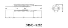 Cargar imagen en el visor de la galería, Silenciador de titanio de alta potencia de 130 mm de acero inoxidable universal HKS