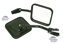 Cargar imagen en el visor de la galería, Kit de espejos laterales Omix negros - modelos Jeep CJ 55-86