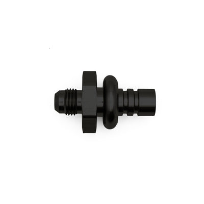DeatschWerks 6AN Male to 1/2in Ford Male EFI Quick Connect Adapter - Matte Black