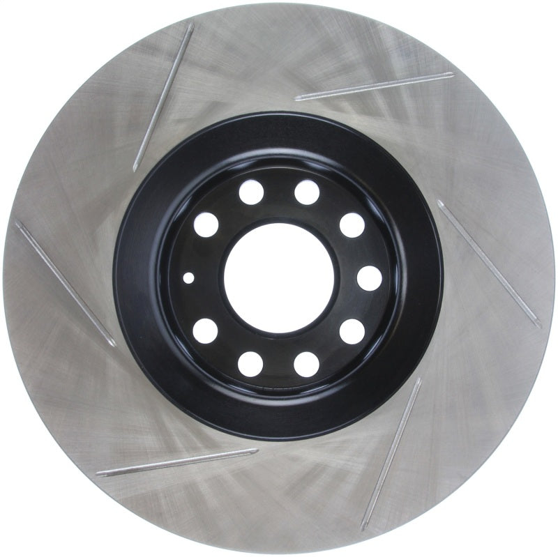 StopTech Power Slot Slotted Rotor - Left Front — Fits 01-09 Audi A4/A4Q, 03-09 A4 Cab, 98-04 A6/A6Q, 00-02 S4, 01-05 Allroad