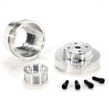 Cargar imagen en el visor de la galería, BBK 86-93 Mustang 5.0 Underdrive Pulley Kit - Lightweight CNC Billet Aluminum (3pc)