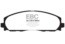 Cargar imagen en el visor de la galería, EBC 2016+ Chrysler Pacifica (Ru) 3.6L Extra Duty Front Brake Pads