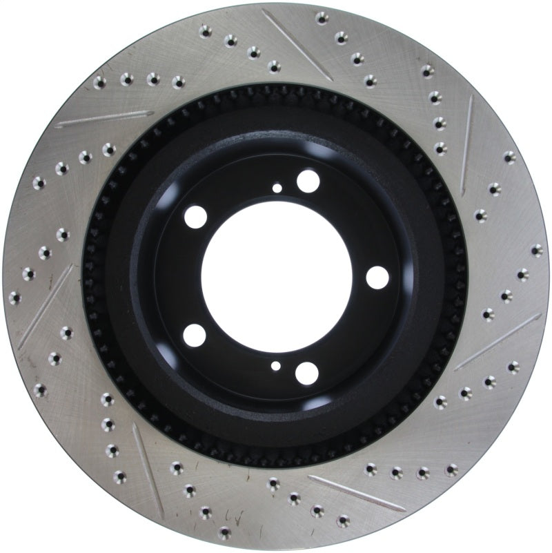 Rotor ranurado y perforado delantero derecho StopTech 07-09 Toyota Tundra / 08-09 Toyota Sequoia