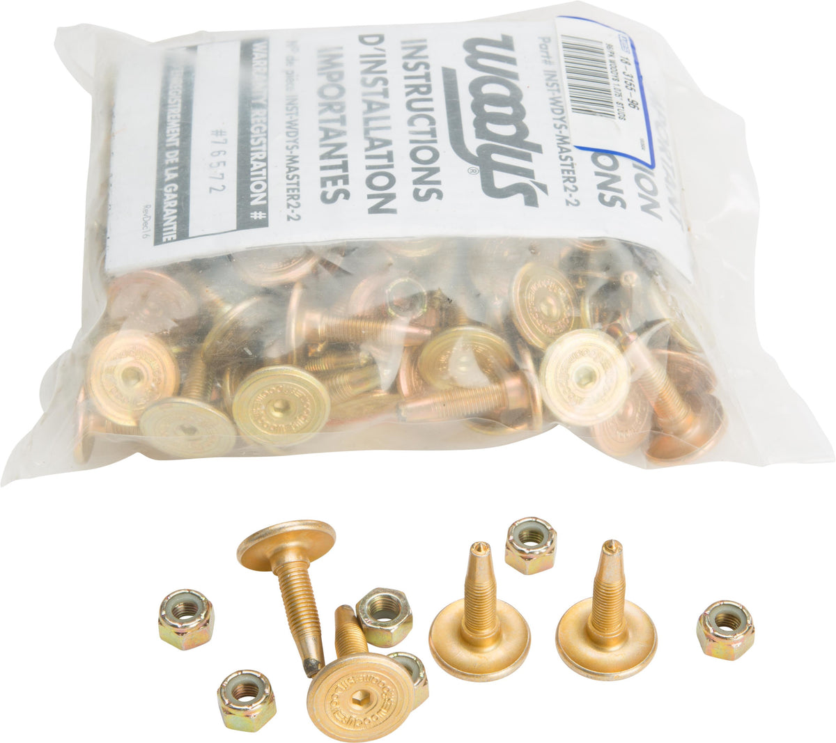 Woodys Gold Digger Carbide Traction Master Stud 1.075" 96/PK (GDP6-1075-B)
