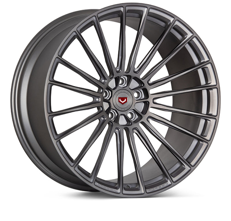 Vossen Forged S17-04 -22X11.5 / 5X120 / 74.1 - Brushed Stealth Grey Fountain Blue V F9X X5M Rear