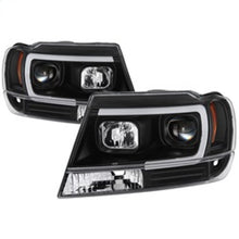 Cargar imagen en el visor de la galería, Spyder 99-04 Jeep Grand Cherokee Projector Headlights - Light Bar DRL LED - Black