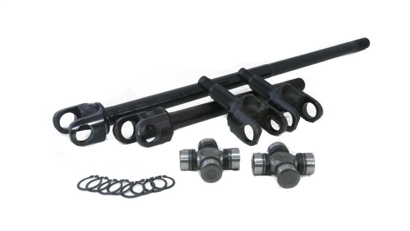 Revolution Gear & Axle Dana 30 30 Spline Chromoly Front Axle Kit — Fits Jeep TJ/YJ/XJ