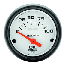 Cargar imagen en el visor de la galería, Autometer Phantom 52mm 0-100 PSI Electric Oil Pressure Gauge