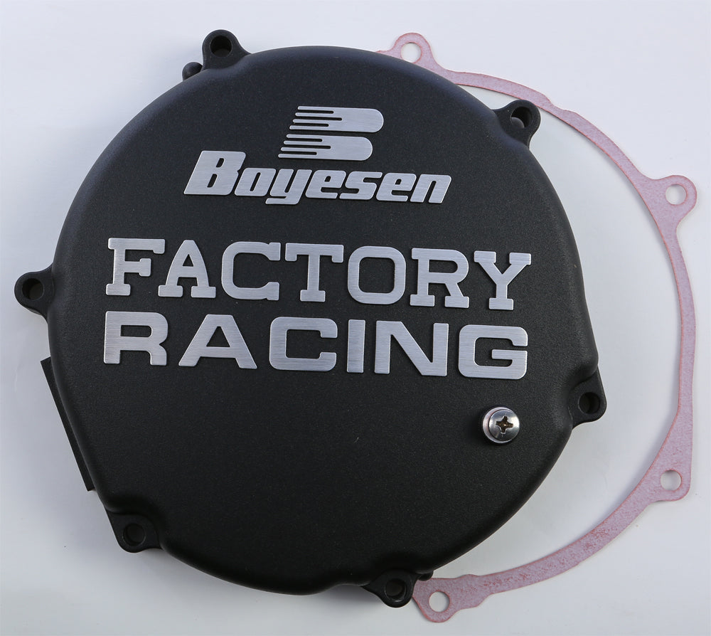 Boyesen Factory Racing Clutch Cover Black (CC-12AB)