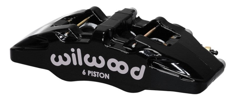 Wilwood Forged Dynapro DP6A Caliper — L/H 5.25in Mount, 1.62/1.38/1.38in Pistons, .81in Disc