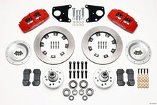 Cargar imagen en el visor de la galería, Wilwood Dynapro 6 Front Hub Kit 12.19in Red 62-72 CDP B &amp; E Body-Drum