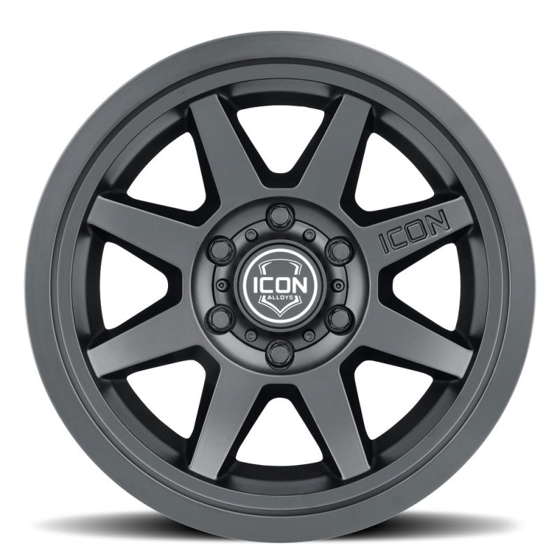 Rueda ICON Rebound 17x8.5 6x5.5 0 mm Offset 4.75 in BS 106.1 mm Diámetro interior Negro satinado