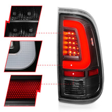 Cargar imagen en el visor de la galería, ANZO 2008-2016 Ford F-250 LED Taillights Black Housing Clear Lens (Pair)