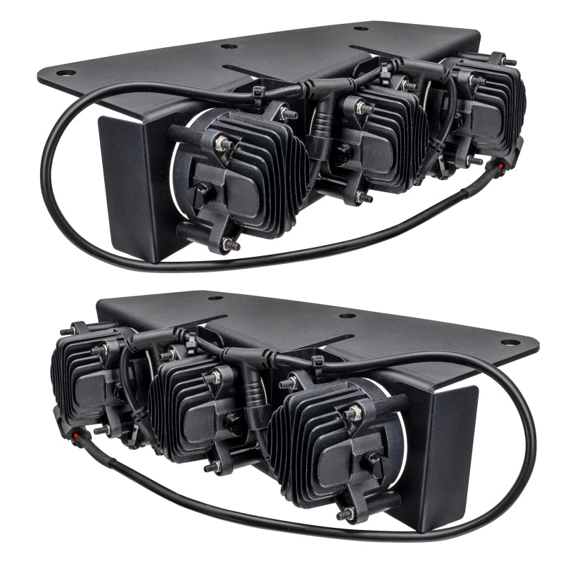 Kit de luces antiniebla LED triples ORACLE Lighting 21-22 Ford Bronco para parachoques de acero - Blanco VER GARANTÍA