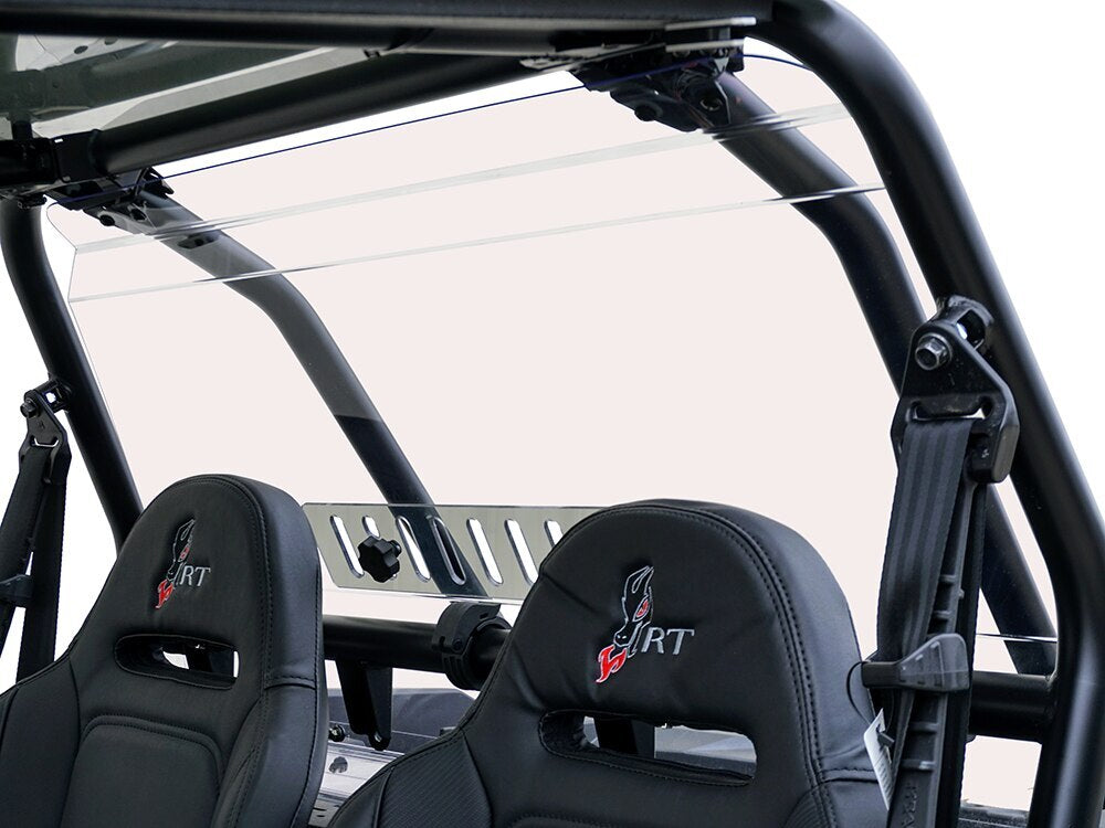 Spike Rear Windshield w/Vent POL (77-4400V-R)
