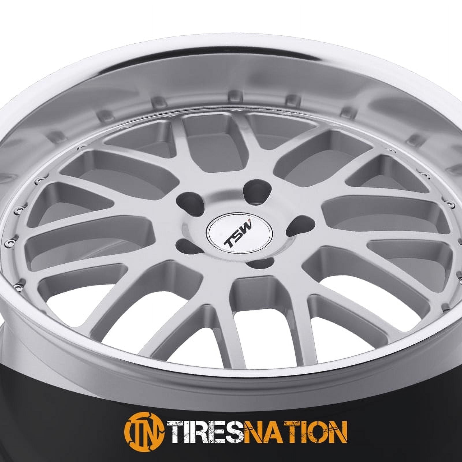 TSW Alloy Wheels TWVAL 17X8 5X112 SLV MRR LIP 45MM