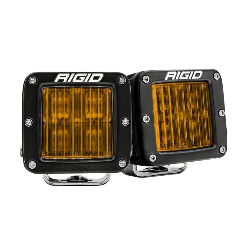 Par de luces antiniebla amarillas SAE PRO serie D de Rigid Industries
