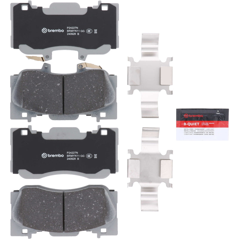 Brembo OE Premium NAO Ceramic Front Brake Pads — Fits 15-22 Ford Mustang