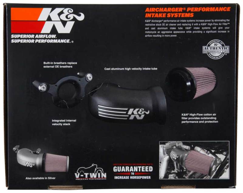 K&N 57-1134S Performance Air Intake System for Harley Touring (08-17)