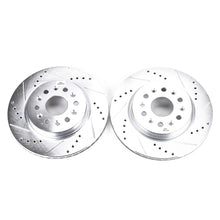 Cargar imagen en el visor de la galería, Power Stop 18-19 Buick Enclave Rear Evolution Drilled &amp; Slotted Rotors - Pair