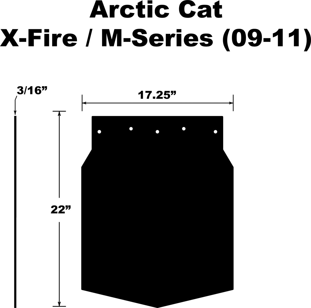 PDP Snowflap Arctic CAT M-Series/X-Fire 09-11 (SF-209MSPB)