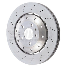 Cargar imagen en el visor de la galería, SHW 08-12 Audi R8 4.2L (Excl Ceramic Brakes) Front Drill-Dimp Lightweight Brake Rotor (420615301D)