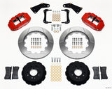 Wilwood Narrow Superlite 6R Front Hat Kit 14.00in Red 65-82 Corvette C2/C3