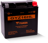 Yuasa GYZ16HL High Performance Maintenance Free AGM 12 Volt Battery