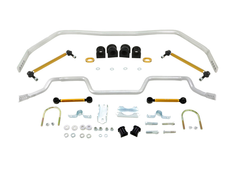 Kit de barra estabilizadora delantera y trasera Whiteline 05-14 Ford Mustang (incl. GT)