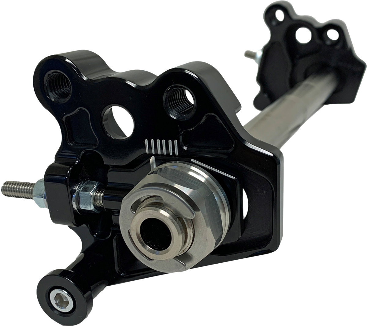 Hawg Halters INC Rear Axel Adjuster w/Shock Relocator `09-24 FL (AXADJ-A01-AS)
